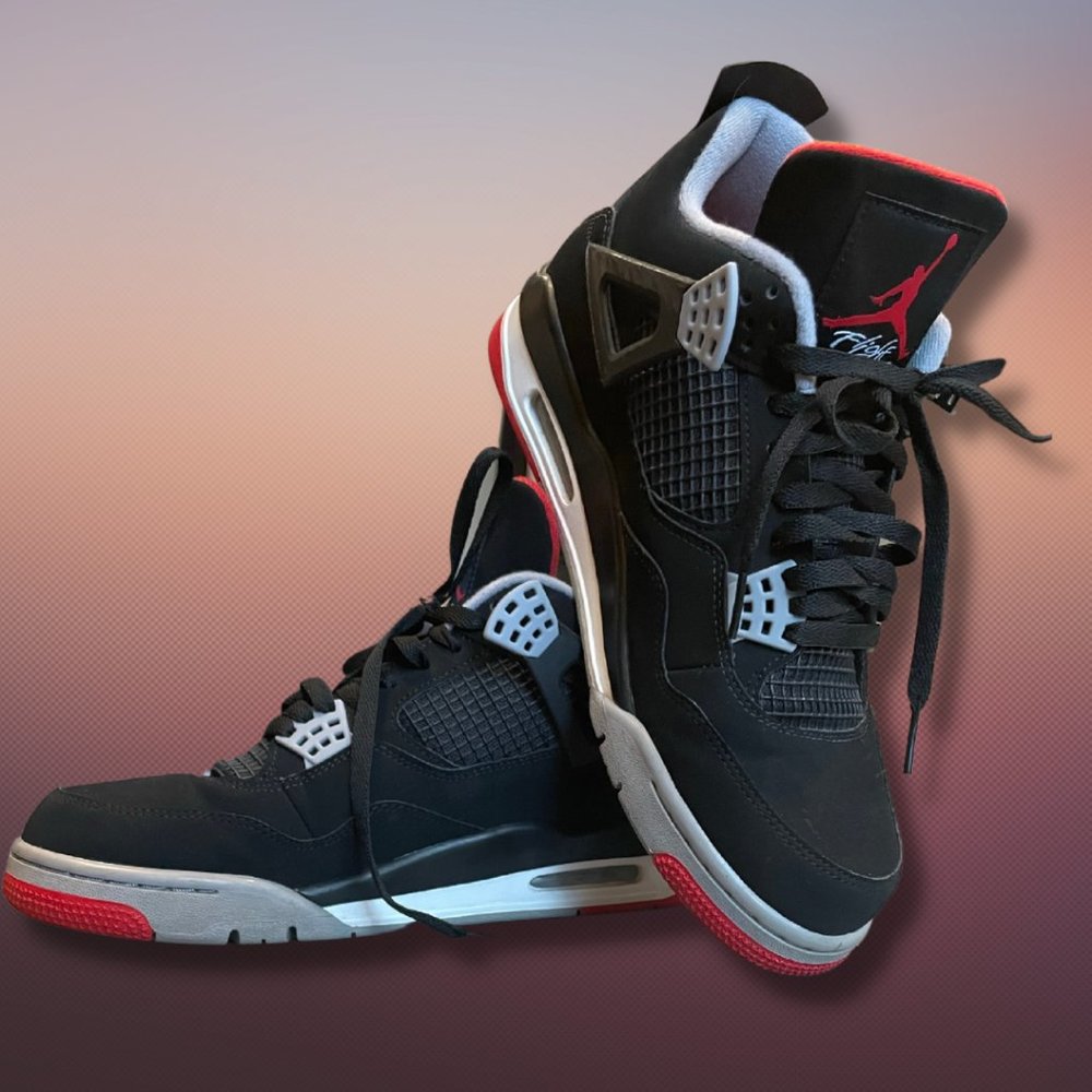 Jordan 4 Retro Bred (2019) (Box Included)